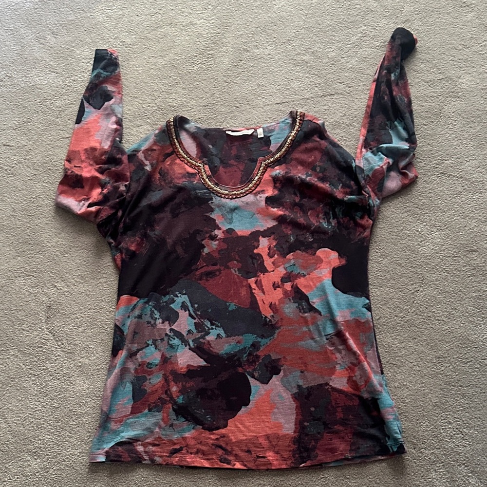 Soft Surroundings Multicolor Artistic Tunic